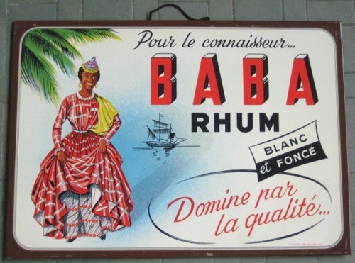 Black tin advertising - tin, for